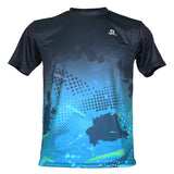 Apacs Dry-Fast T-Shirt (RN10136) - Black/Turquoise