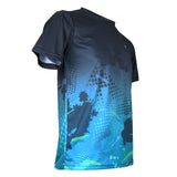 Apacs Dry-Fast T-Shirt (RN10136) - Black/Turquoise