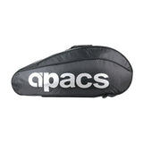 Apacs Double Compartment Racket Bag - D2611 Black/Silver