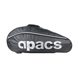 Apacs Double Compartment Racket Bag - D2611 Black/Silver