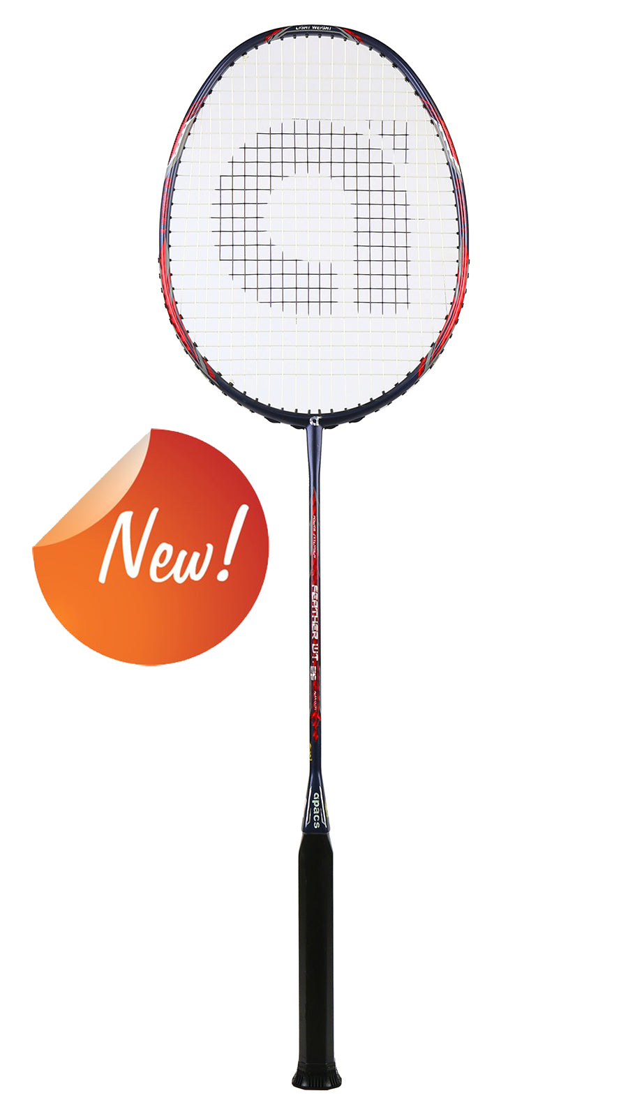 ◆世界最軽量級58g◆apacs◆FEATHER WEIGHT 55 RED Apacs Feather Weight 55 Black Red Badminton Racket (8U