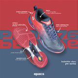 Apacs Pro 776 Shoe - Navy/Red