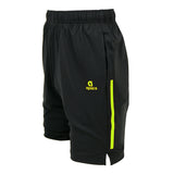 Apacs Black Shorts Green Trim (AP096)