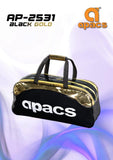 Double Compartment Racket Holdall - AP-2531 Black/Gold