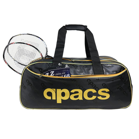 Apacs Double Compartment Holdall - Gold/Black