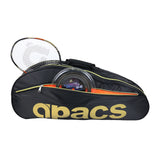 Apacs Double Compartment Racket Bag - D2611 Black/Gold