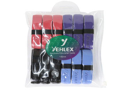 Yehlex PU Super Grip 12 Pack - Dark Colours